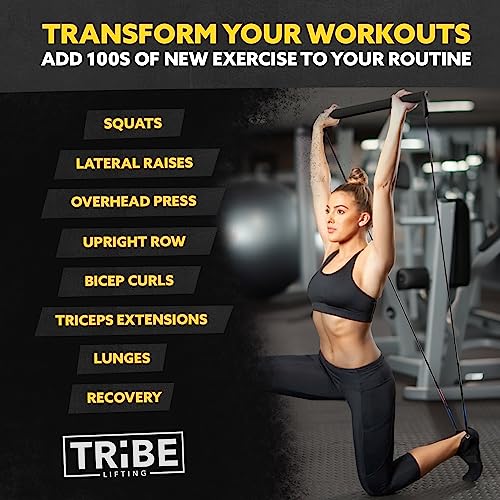 Foam bar for versatile training: squats, curls, lunges, and presses