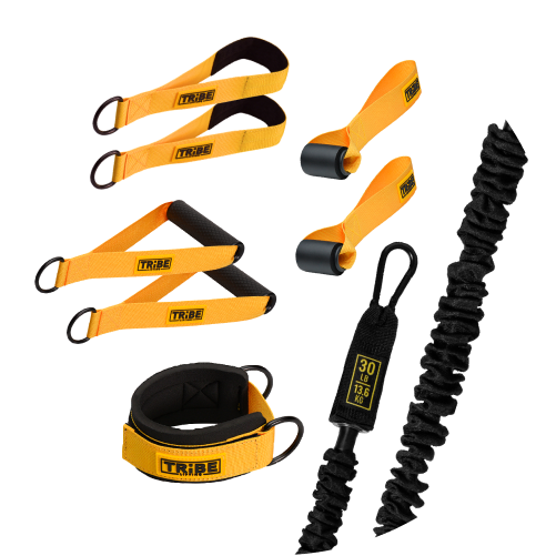 Tube Resistance Bands with Handles – Full Yellow Training Set