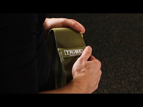 Promo video for Tribe Lifting booty bands resistance bands for working out showing 6 color options and exercise demonstrations